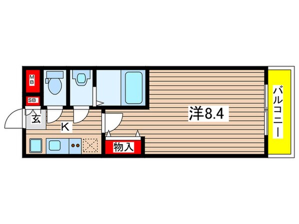 プリモベント円町の物件間取画像